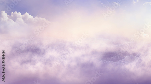 Soft purple clouds in the sky