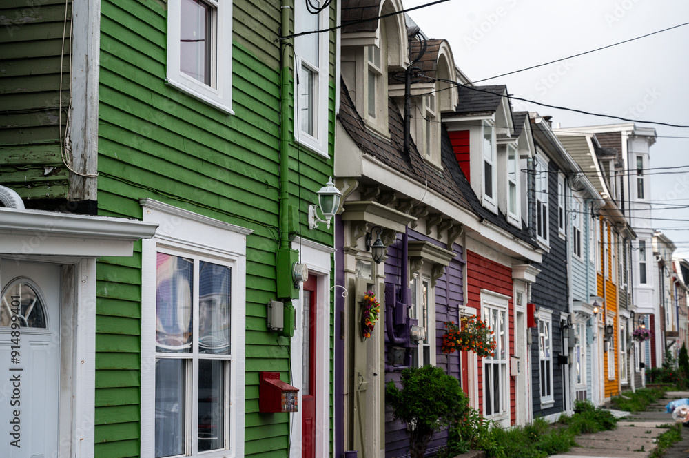 Beautiful downtown St. John's in Newfoundland Beautiful downtown St. John's in Newfoundland