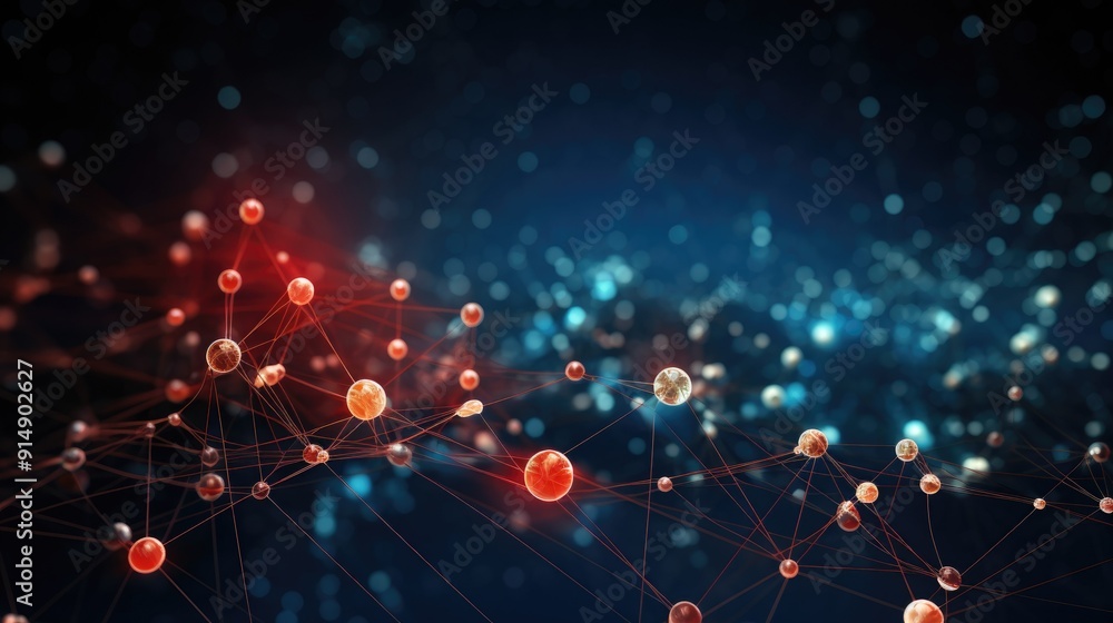 Cyberspace network with interconnected nodes Cyberspace network with interconnected nodes