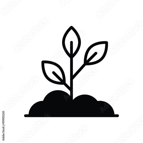 Seedling vector icon