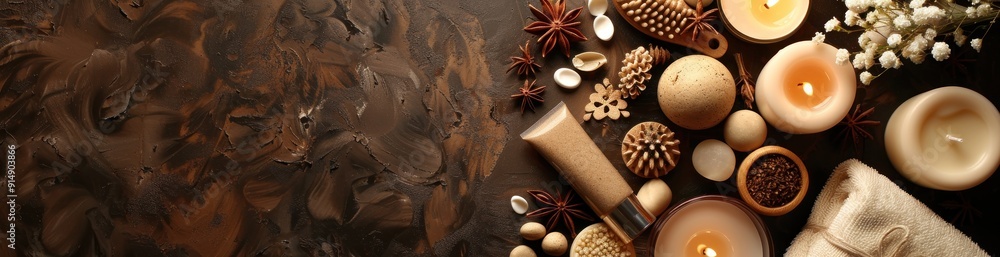 Spa Relaxation with Candles and Natural Elements Spa Relaxation with Candles and Natural Elements