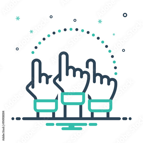 Mix icon for democracy