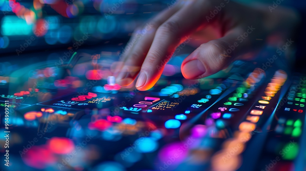 A close-up of a hand hovering over the buy button on a sophisticated stock market screen, with multiple stock tickers displayed in the background, detailed and focused hand, sharp interface, A close-up of a hand hovering over the buy button on a sophisticated stock market screen, with multiple stock tickers displayed in the background, detailed and focused hand, sharp interface,