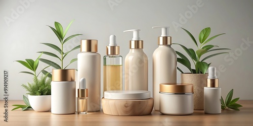 Wallpaper Mural A collection of products including one of which is a bottle of lotion Torontodigital.ca