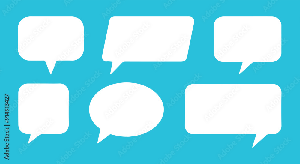Speech Bubbles set isolated on white background. Vector Speech Bubbles set isolated on white background. Vector