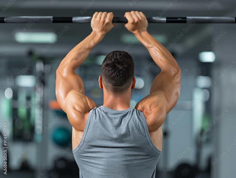 Fototapeta premium Calisthenics for functional strength, mastering bodyweight exercises