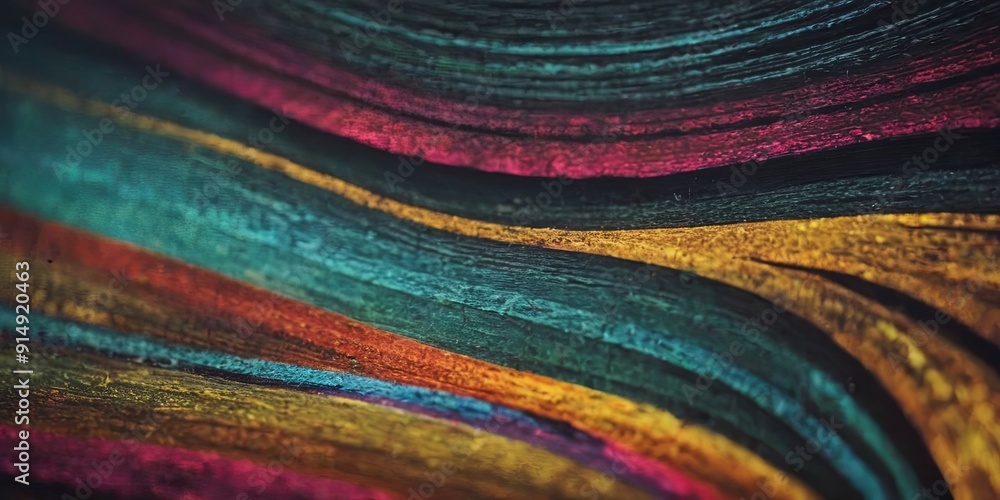 A colorful painting with a rainbow stripe A colorful painting with a rainbow stripe