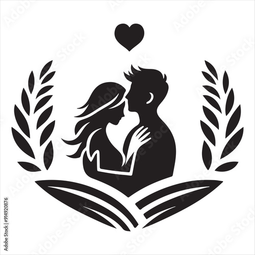 Couple Vector Art Illustration