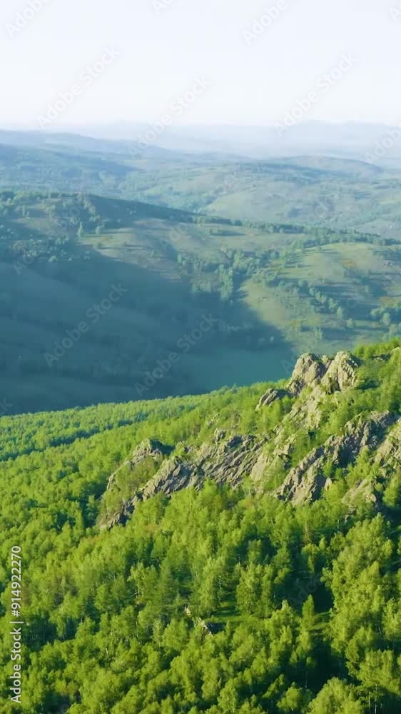 Aerial view of rural area during summer Aerial view of rural area during summer