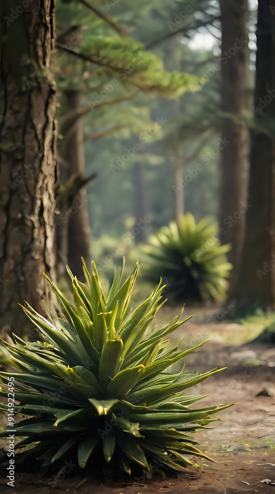 Fototapeta premium a plant that is growing out of the ground
