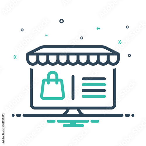 Mix icon for e commerce website