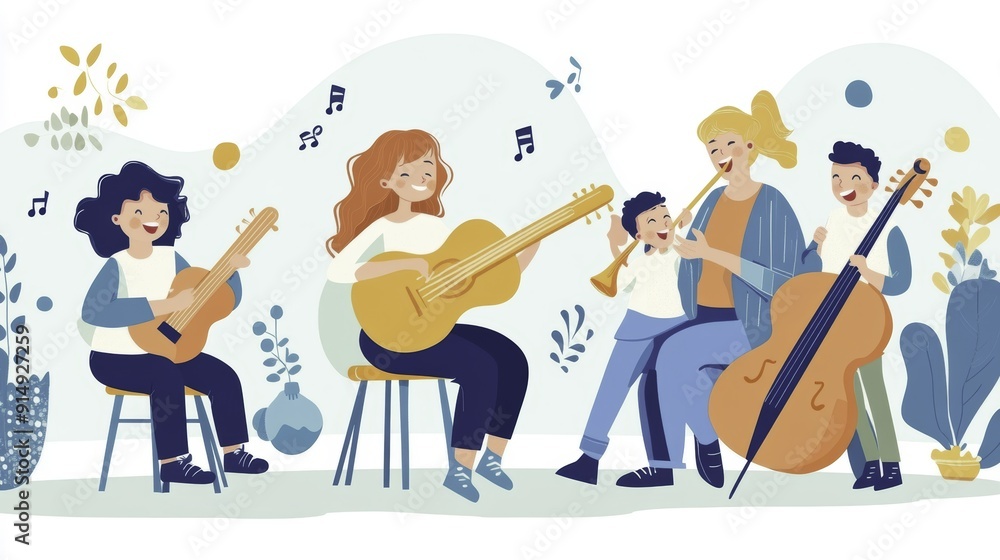 Obraz premium Joyful Music Ensemble