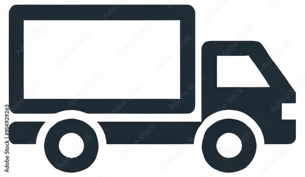 truck with a background. Generative AI truck with a background. Generative AI