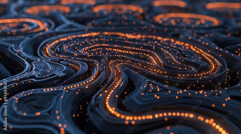 Futuristic AI brain with intricate circuitry Futuristic AI brain with intricate circuitry