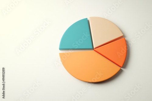 Free Download Minimalist Pie Chart Showing Proportional Resource Allocation - GFXLoad