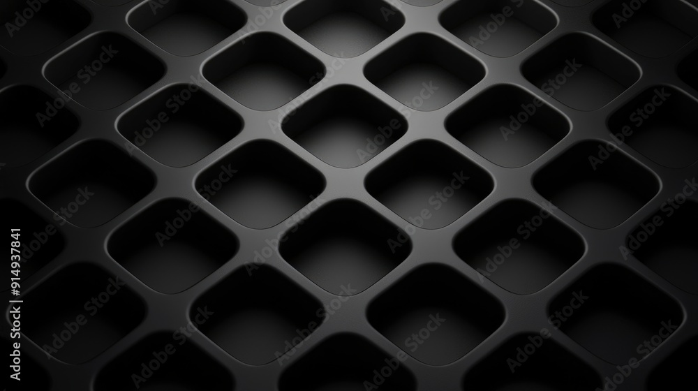 Abstract grids, structured layout, monochrome palette Background