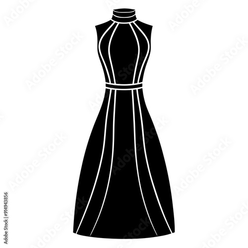 Dress Silhouette Vector illustration