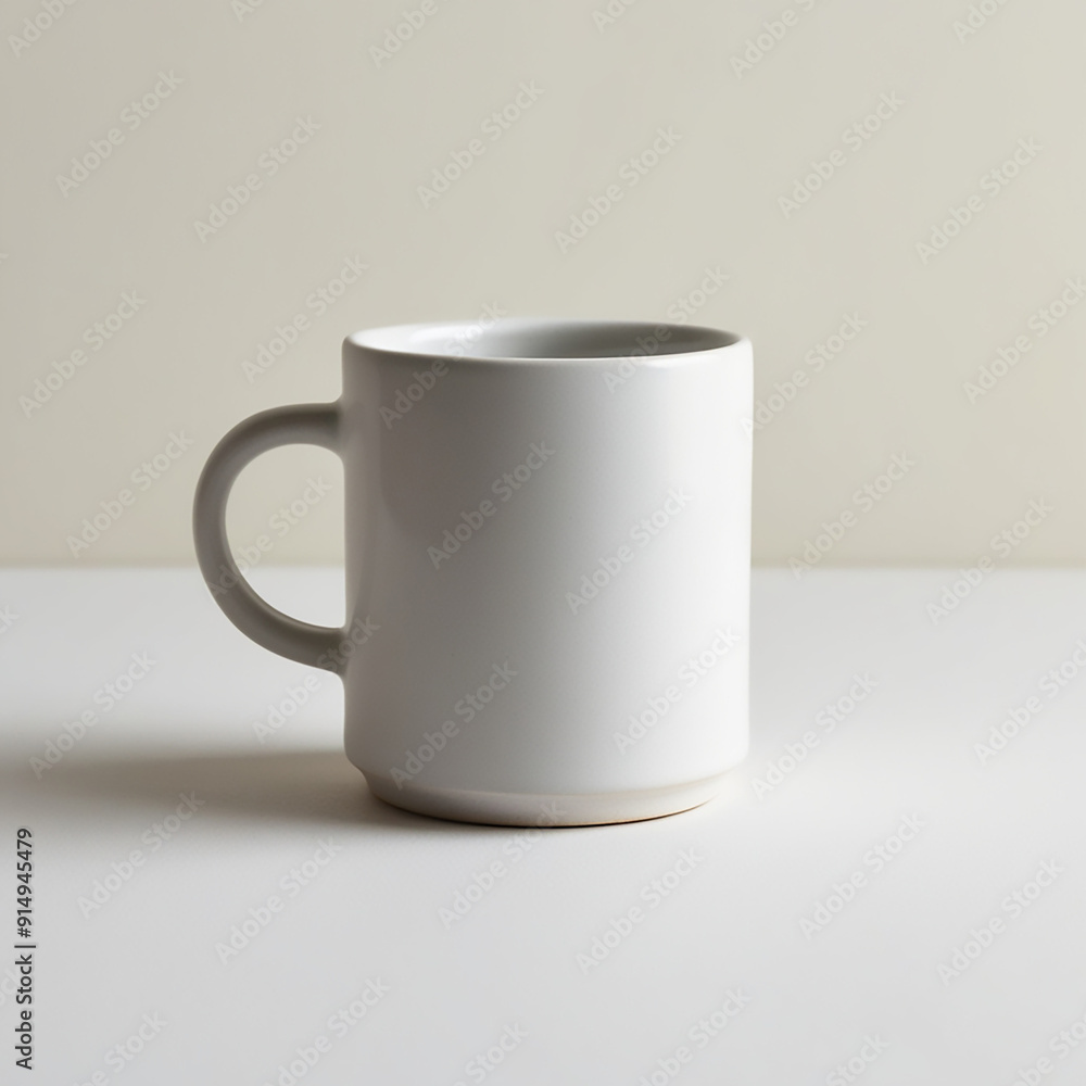 Obraz premium white cup on a table