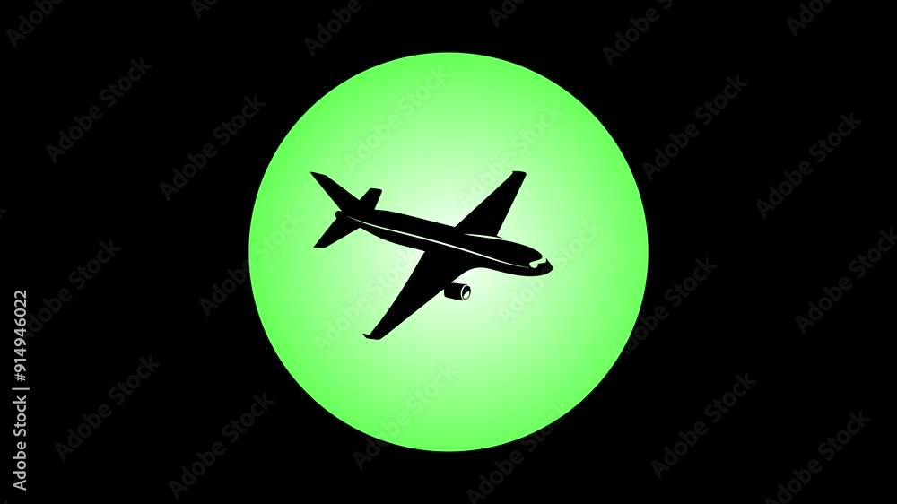 Travel Icon Design, Airplane in Motion-Vector Animation of a Sleek Airplane with Smooth Motion Effects, Perfect for Travel, Tourism, Aviation, and Transportation Themed Digital Media Projects. Travel Icon Design, Airplane in Motion-Vector Animation of a Sleek Airplane with Smooth Motion Effects, Perfect for Travel, Tourism, Aviation, and Transportation Themed Digital Media Projects.