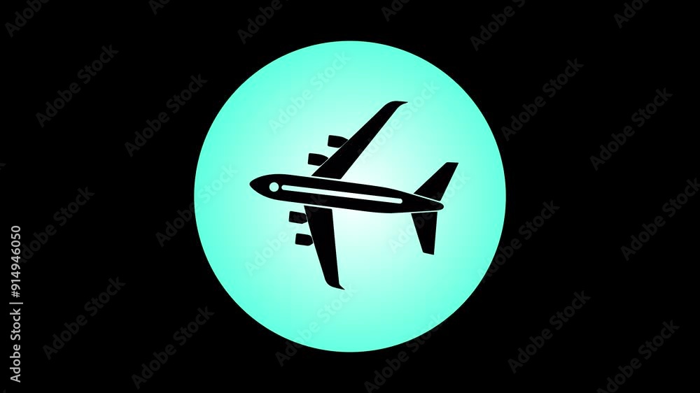 Travel Icon Design, Airplane in Motion-Vector Animation of a Sleek Airplane with Smooth Motion Effects, Perfect for Travel, Tourism, Aviation, and Transportation Themed Digital Media Projects. Travel Icon Design, Airplane in Motion-Vector Animation of a Sleek Airplane with Smooth Motion Effects, Perfect for Travel, Tourism, Aviation, and Transportation Themed Digital Media Projects.