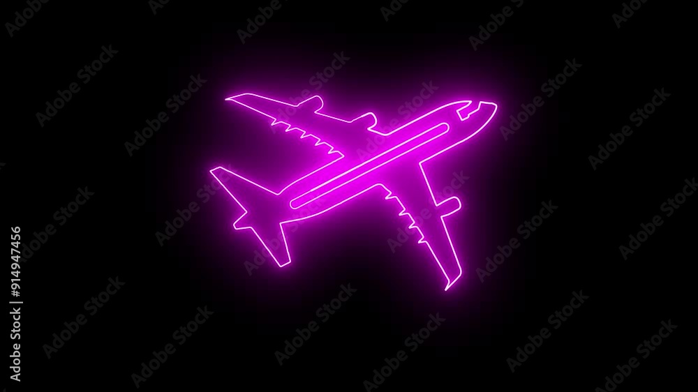 Dynamic Travel Icon Design: Airplane with Neon Glow and Motion Lines – Futuristic Concept of Air Travel, Vibrant and Modern Icon for Digital, Web, and App Use, Ideal for Travel and Technology. Dynamic Travel Icon Design: Airplane with Neon Glow and Motion Lines – Futuristic Concept of Air Travel, Vibrant and Modern Icon for Digital, Web, and App Use, Ideal for Travel and Technology.