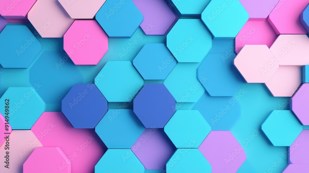Explore a vibrant digital hexagon backdrop, blending modern flat design with playful textures for a unique visual experience. Explore a vibrant digital hexagon backdrop, blending modern flat design with playful textures for a unique visual experience.