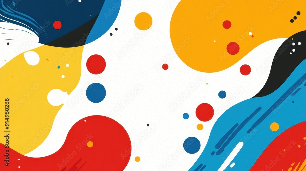 A vibrant abstract background featuring colorful lines and playful textures, perfect for modern design projects. A vibrant abstract background featuring colorful lines and playful textures, perfect for modern design projects.