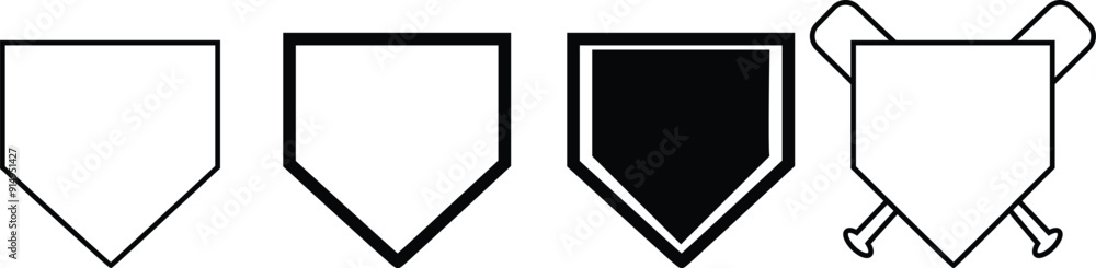 Baseball Home Plate Vector Icon set. Crossed baseball. Vector Template Design. Silhouette. Playing. Home base. Sport. isolated on trnsparent background, symbol for use on web and mobile apps, logo. Baseball Home Plate Vector Icon set. Crossed baseball. Vector Template Design. Silhouette. Playing. Home base. Sport. isolated on trnsparent background, symbol for use on web and mobile apps, logo.