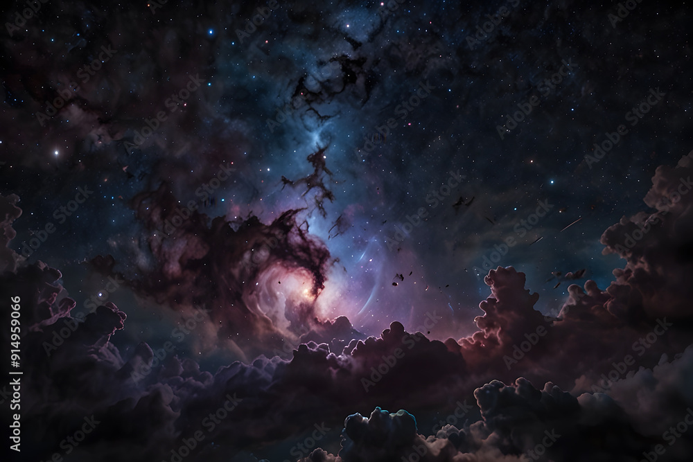 An abstract wallpaper of space and galaxies An abstract wallpaper of space and galaxies