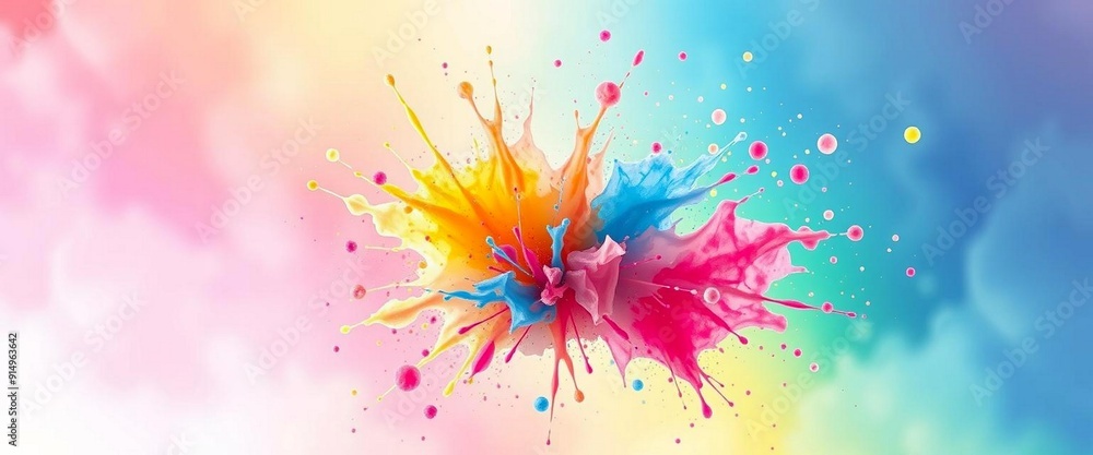 rainbow splash,watercolor,spray-paint style,background rainbow splash,watercolor,spray-paint style,background