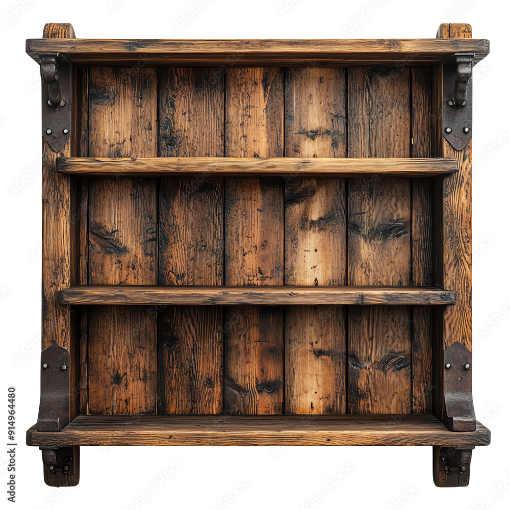 Rustic wooden shelf with a natural finish, showcasing three spacious tiers for storage and display, perfect for home decor. Rustic wooden shelf with a natural finish, showcasing three spacious tiers for storage and display, perfect for home decor.