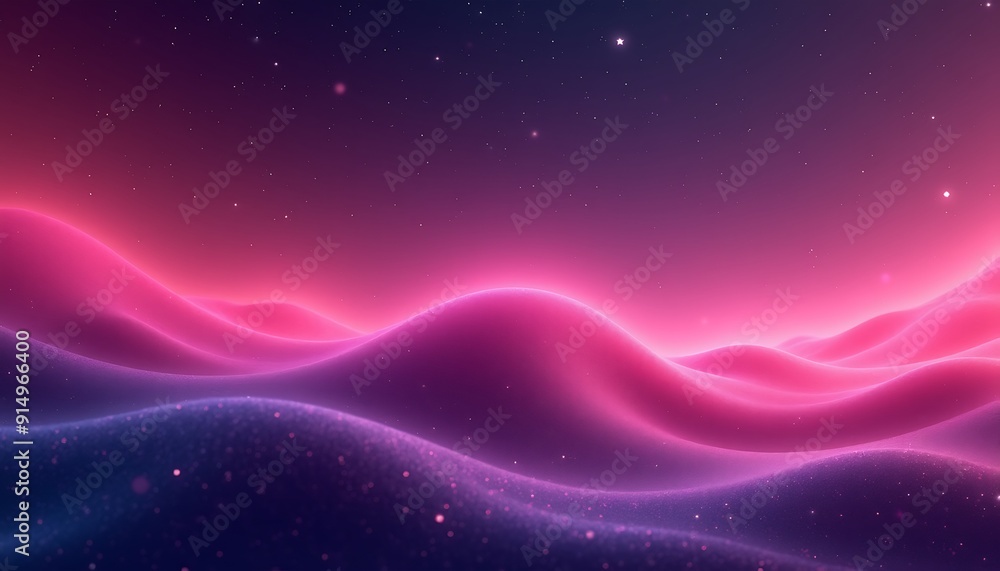 Fototapeta premium Modern Abstract Background. Magenta Tone Wavy Artistic Technology, Purple gradient
