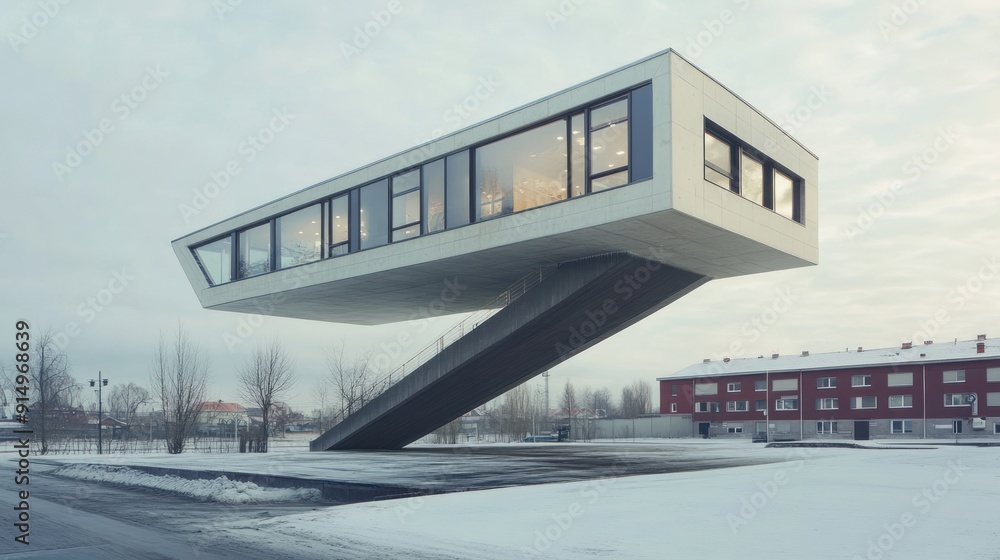 Modern Architecture in Winter Modern Architecture in Winter