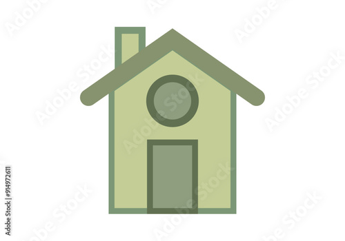 Casa verde ecológica y sostenible con el medio ambiente