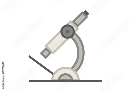 Microscopio blanco y gris de un laboratorio