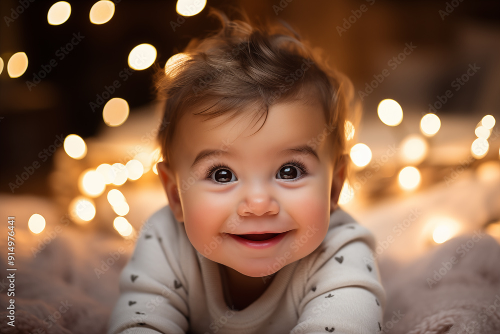 happy baby over christmas lights happy baby over christmas lights