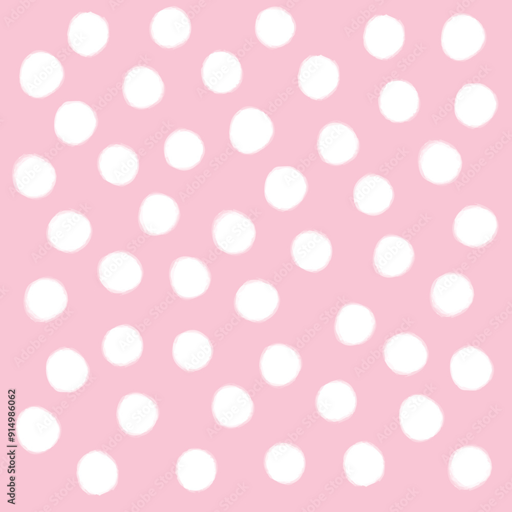 Charming Pink Polka Dot Pattern Charming Pink Polka Dot Pattern