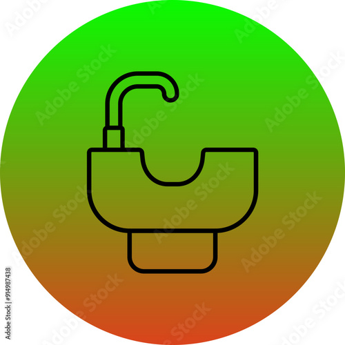 Hair wash sink Icon