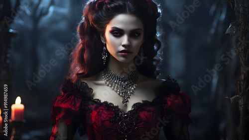 Vampiric Princess: Elegant and Darkly Enchanting photo