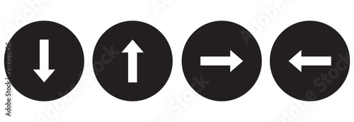 left right up down arrow navigation direction vector design Free Download left right up down arrow navigation direction vector design - GFXLoad