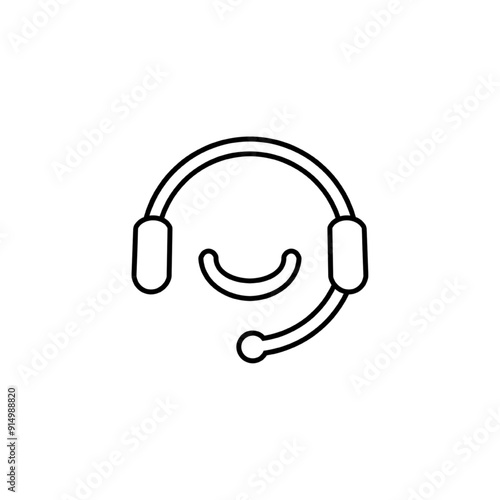 Headphones Logo can be used for company, icon, and others.