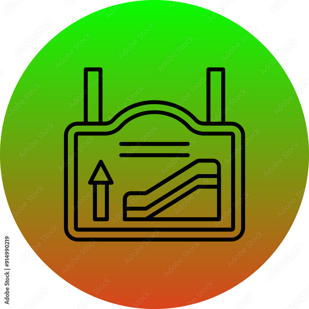 Obraz premium Stairs Icon
