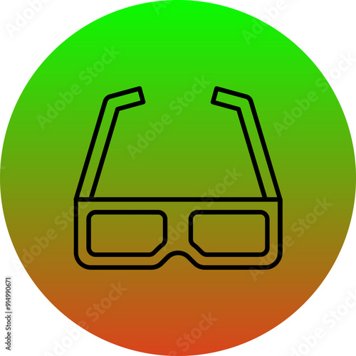 3d glasses Icon