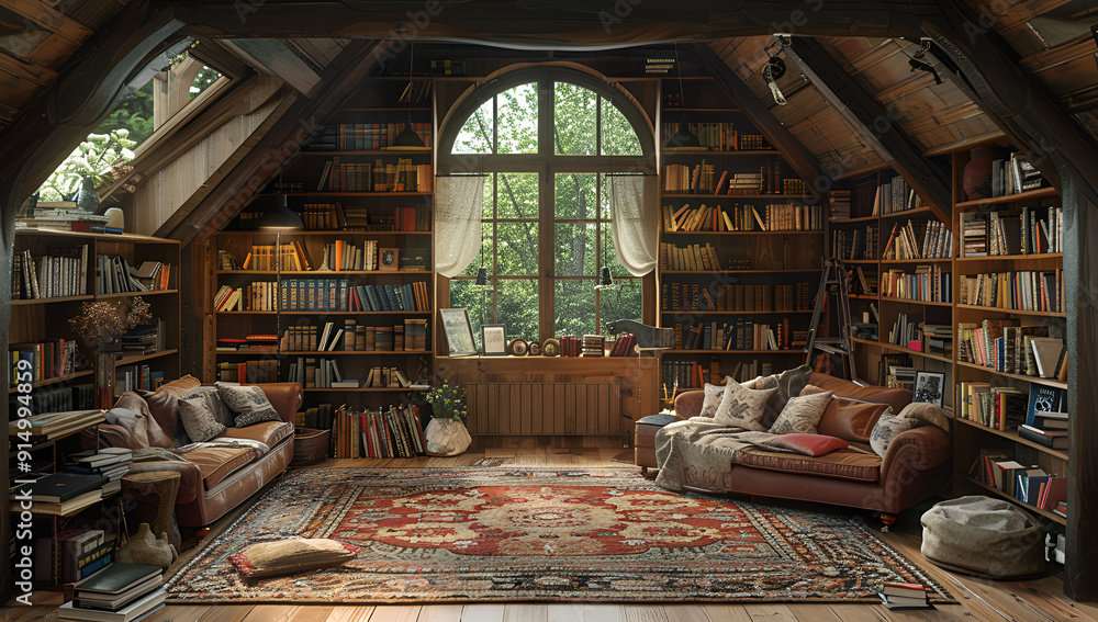 A well-stocked room featuring an abundance of books and a plush couch, perfect for enjoying literature.
A well-stocked room featuring an abundance of books and a plush couch, perfect for enjoying literature.
