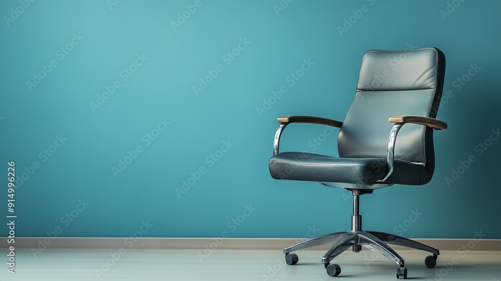Empty Office Chair Waiting for Candidates - Hiring Concept Minimal Empty Office Chair Waiting for Candidates - Hiring Concept Minimal