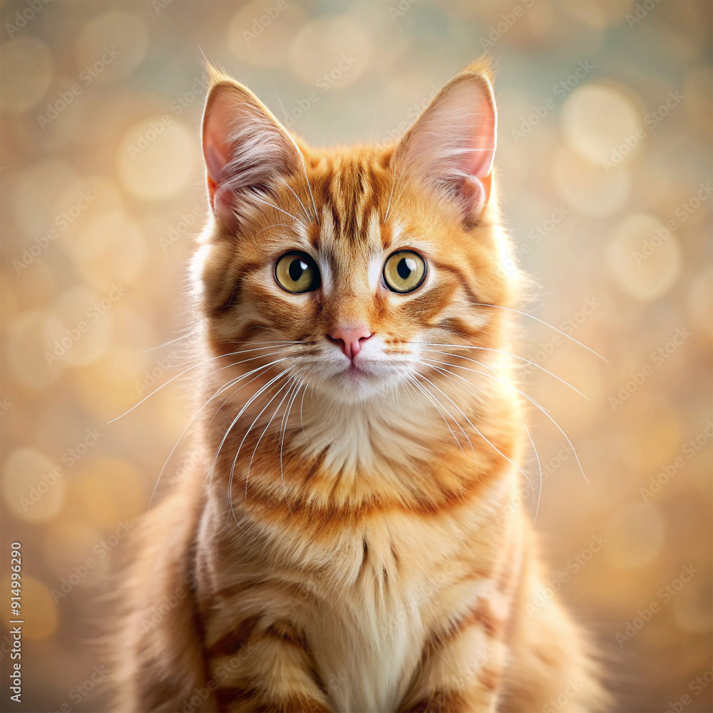 orange cat with eyes, cute kitten portrait, domestic pet, white fur, looking adorable orange cat with eyes, cute kitten portrait, domestic pet, white fur, looking adorable