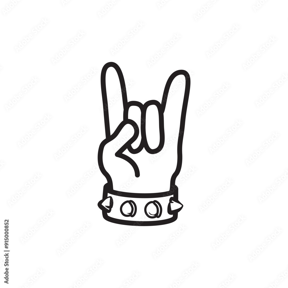 Silhouette of a rock hand gesture with a quote I rock. Vector illustration for tshirt, website, print, clip art, poster and print on demand merchandise. Silhouette of a rock hand gesture with a quote I rock. Vector illustration for tshirt, website, print, clip art, poster and print on demand merchandise.