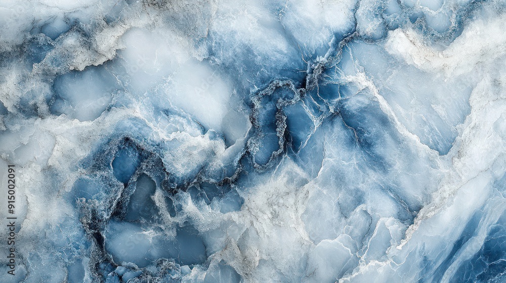 Abstract Swirling Marble Texture in Blue and White Hues Abstract Swirling Marble Texture in Blue and White Hues