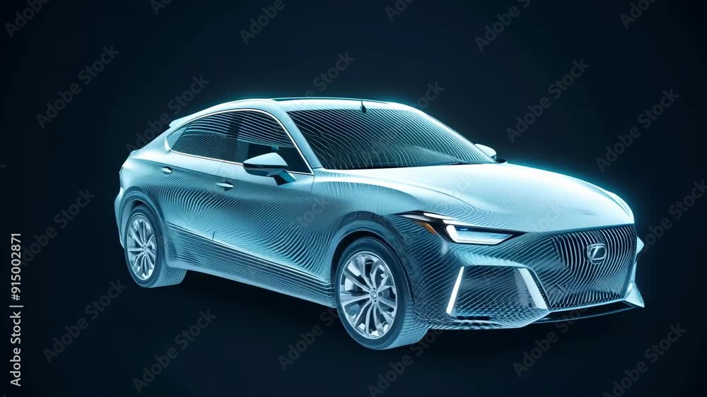 Dynamic Automotive Rendering Visualization of Car Plexus Animation in High Detail Dynamic Automotive Rendering Visualization of Car Plexus Animation in High Detail