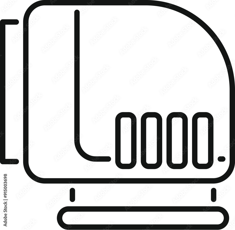 Simple icon of a modern monorail train arriving at the station Simple icon of a modern monorail train arriving at the station